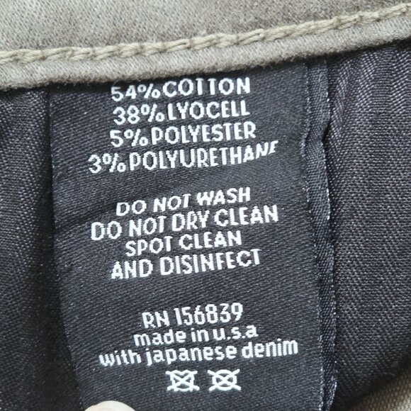 Monfrere - 32 Preston Cargo Pants Slim Fit Olive Green Stretch Utility $328 - Picture 8 of 8